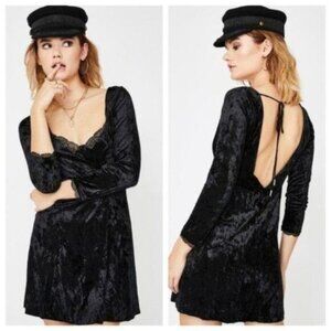 Free People Kat Velvet Mini Dress Women's Size XS New with Tags